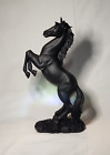 12.4 in. Black Resin Standing Horse Statue