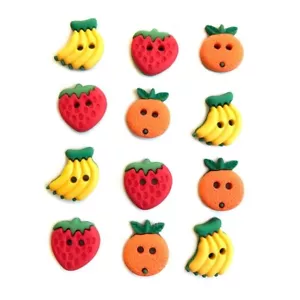 Sew Thru Summer Fruit 4342 - Buttons Galore Embellishments - Craft Sewing Scrap - Picture 1 of 2
