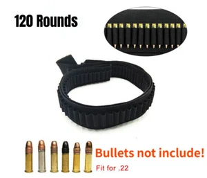 120 Rounds .22LR Ammo Belt Sling Shell Holder Rifle Bullet Cartridge New - Picture 1 of 8