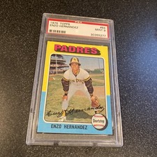 1975 Topps #84 Enzo Hernandez PSA 9 MINT San Diego Padres