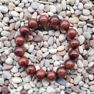 Precioso brazalete Akar Laka 14 mm Dalbergia Parviflora 16 cuentas Kayu Menang #38 - Imagen 1 de 4