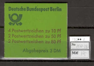 Alemania 0426 Berlín 1982 folleto Tipo 13 MNH 8v CV 14 eur Castillo Palacio - Imagen 1 de 3