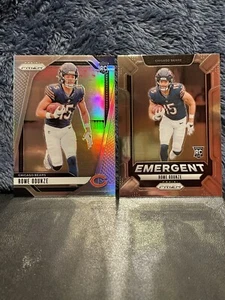 2024 Panini Prizm - Rome Odunze Silver Prizm Base #385 and Emergent Base #11 - Bild 1 von 2