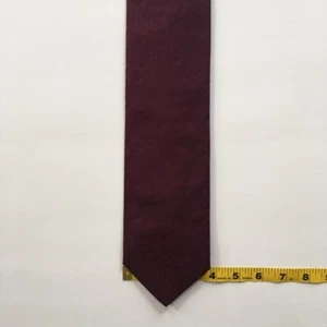 Celine tie burgundy 100% silk L 59" w 3.75" made in Italy necktie tie pa0855 - Picture 1 of 4