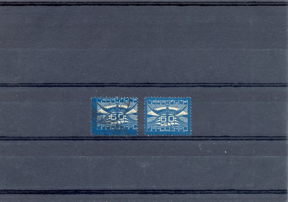 NETHERLANDS 1921 AIRMAIL - # LP3 -1 STAMP WITH PERFORATION ERROR ( SHIFTED ) - Image 1 of 1