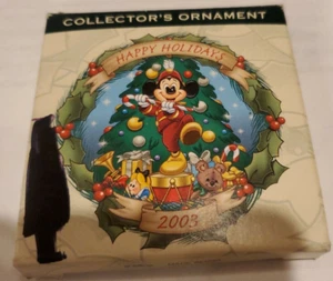 Retirado Disney 2003 Felices Fiestas Coleccionista’s Christmas Ornamento 4to En Serie - Imagen 1 de 3