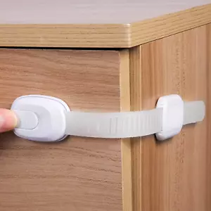 Child Baby Toddler Cupboard Cabinet Safety Locks Door Drawer Fridge Safety Catch - Picture 1 of 9