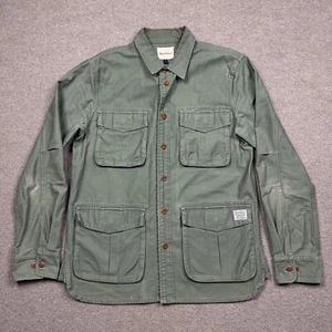 Deus Ex Machina Men's Jacket Size L Green Chore Work Wear Pockets Motorcycle - Picture 1 of 15