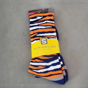 STRIDELINE The New Crew Chicago Bears Crew Socks Men's Size 990 NWT - Picture 1 of 4