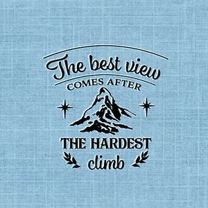 Estampilla de goma The Best View Comes After the Hardest Climb SIN MONTAR #27 - Imagen 1 de 2