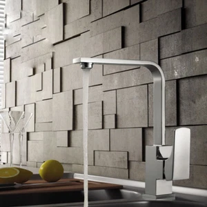 Kitchen Sink Bathroom Basin Mixer Tap Chrome Brass Single Handle Swivel Faucet - Picture 1 of 6