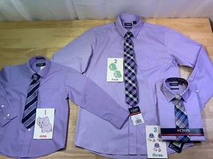 New Boy's Chaps LS Button Down Dress Shirt in Lavenders* - Picture 1 of 5