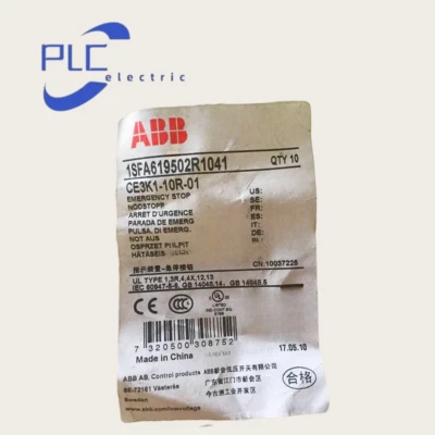 ABB CE3K1-10R-01 1PCS Indicator Device Emergency Stop Switch Button CE3K1-10R - Image 1 of 2