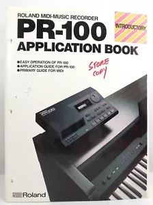 ROLAND PR-100 MANUAL Vtg 1987 INTRODUCTORY MIDI MUSIC RECORDER APPLICATION BOOK - Picture 1 of 10