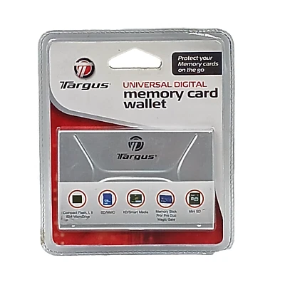 Targus Universal Digital Memory Card Wallet TGC-UMW Aluminum Holds Up To 2 NOS - Image 1 of 4