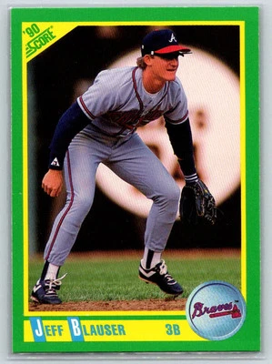 1990 Score #178 Jeff Blauser - Image 1 of 2