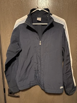 Raro chándal cortavientos vintage 00 Nike cremallera redonda calentamiento equipo talla XL 16/18 Foto 1 de 4