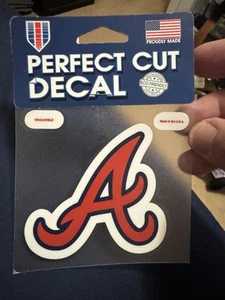 Atlanta Braves MLB Baseball 4" x 4" Full Color Logo 4x4 Die Cut Decal - Picture 1 of 1