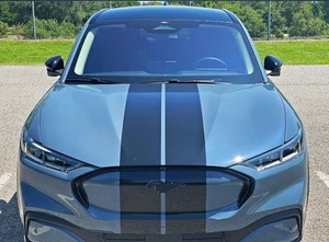 Ford Mustang Mach-E Bonnet and Rear Racing Stripes Decals 2021-2024 Rally - Picture 1 of 5