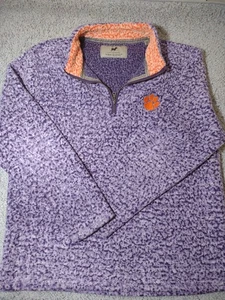 Chaqueta Clemson Horn Legend XL polar 1/4 cremallera púrpura - Imagen 1 de 16