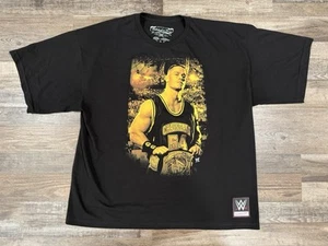 New WWE Mens Mitchell & Ness John Cena Gold T-Shirt 3XL Genuine Spinner Belt - Picture 1 of 4