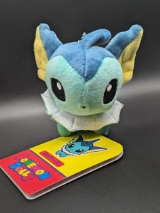 Exclusive Japan Pokemon Center Vaporeon Pokemon Dolls Mascot Keychain Plush Tag - Picture 1 of 7
