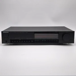 Kenwood Quarz-Synthesizer AM/FM Tuner (KT-1100D) Schwarz - Zustand GUT! - Bild 1 von 10