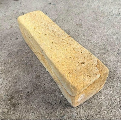 Piedra de afilar natural japonesa grande amarilla 1,86 kg usada vintage J-Nat Foto 1 de 4