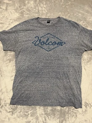 Volcom Men's Short Sleeve T-Shirt Heather Blue Gray, Size 2XL - Image 1 of 4