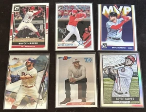 2016 Optic Bryce Harper Base + ‘19 All Star + MVP + ‘20 Finest + ‘17 Chrome x 2 - Picture 1 of 2