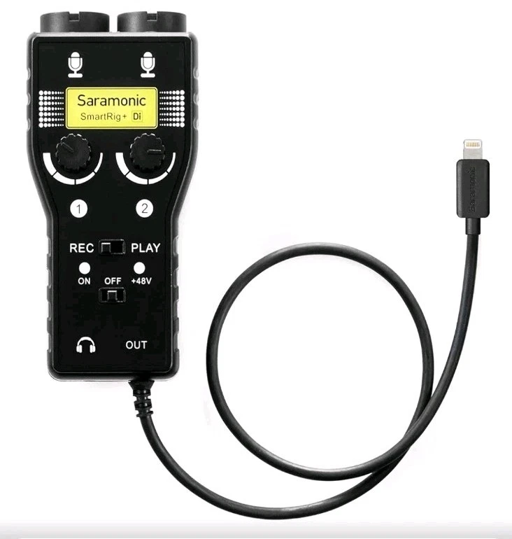 Saramonic 2-Channel Audio Interface w/XLR, 1/4" & 1/8" for Apple iPhone &... - Image 1 of 4