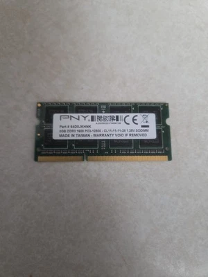 PNY 8GB SO-DIMM 1600MHz PC3-12800 DDR3 Memory MN8192SD3-1600-X9 - Image 1 of 2