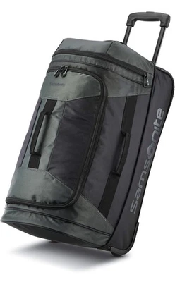 New Samsonite Andante 2 Wheeled Duffel Bag – 22-Inch Green / Black - Image 1 of 4