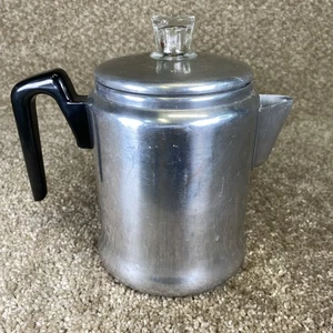 Vintage Century Aluminum 3 to 5 cup Coffee Pot Percolator Complete Made In USA - Picture 1 of 7