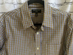 Banana Republic Gingham Classic Button Down L/S Shirt Men's L 16-16.5/34-35 in - Bild 1 von 4