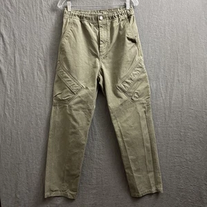 Jordan Men's Size Small Olive Green Cotton Chicago Straight Leg Cargo Pants - Picture 1 of 13