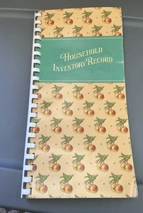 HOUSEHOLD Inventory Record Vintage 1982 Spiral Bound Book by Current - Picture 1 of 6