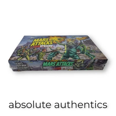 2021 Topps Mars Attacks Uprising Green Foil Factory Sealed Box RARE SP - Image 1 of 3