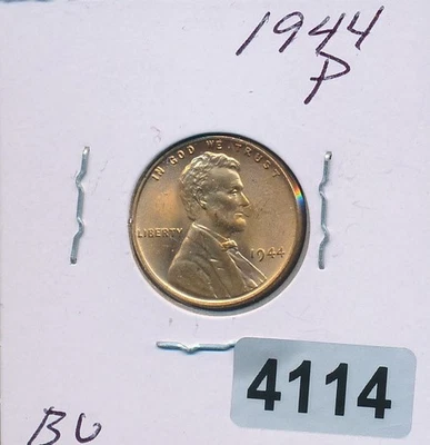 LINCOLN CENT - 1944-P -CHOICE  BU - #4114 - Image 1 of 2