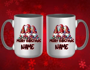 Personalisierter Weihnachtswichtel 15 Unzen Kaffeebecher - Bild 1 von 1