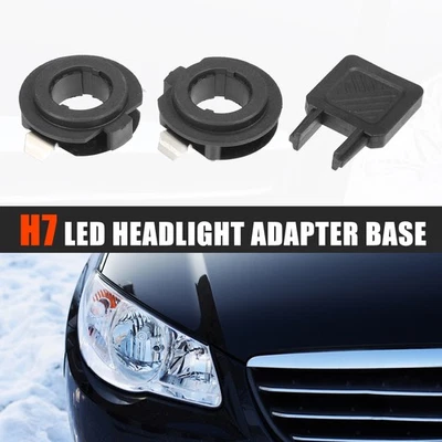 1 Set H7 LED Headlight Adapter Bases W/ Key Replacement for Audi A3 2009-2010 - image 1 of 4