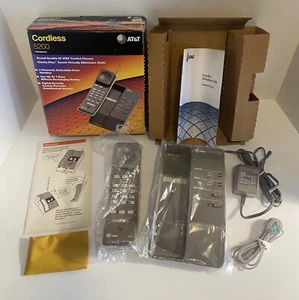 AT&T 5200 Cordless Landline Desk Wall Vintage Telephone NEW Open Box 1990's - Zdjęcie 1 z 14