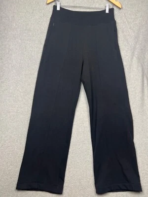 Pantalón Athleta Retroplush Pierna Recta Mujer Pequeño Negro Atlético Salón Pierna Ancha Foto 1 de 4
