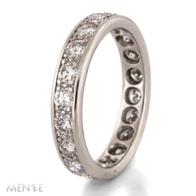 Ring Memory in 950/- Platin 20 Brillanten ca. 1,3 ct. RW 57,5 ø18 mm (22828) - Bild 1 von 4