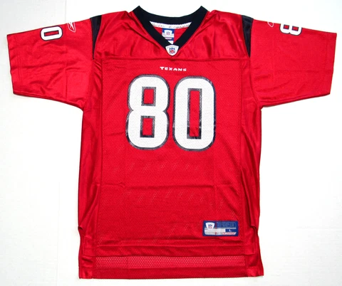 Andre Johnson Houston Texans #80 Football Jersey Boy's Size L Reebok Cover