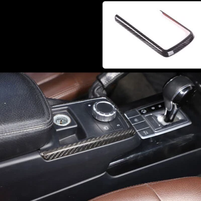 Carbon Fibe Console Mode Knob Cover Trim For Benz W463 G500 G550 G63 2012-2018 - Image 1 of 4