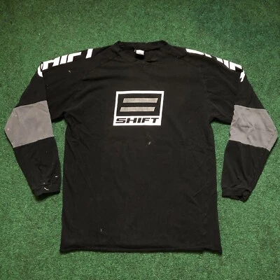 Винтажная футболка Shift для мотокросса размер S (21,5x29) рукав с надписью  - Изображение 1 из 4