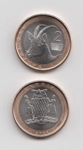 ZAMBIA: Nuova moneta bimetallica 2 Kwacha emissione 2025 in ottime condizioni - Foto 1 di 1