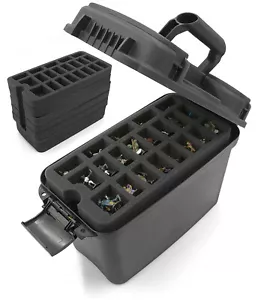 CM Miniature Storage Figure Case - 105 Slot Figurine Miniature Carrying Case - Picture 1 of 12
