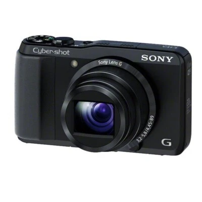 Sony Cyber-shot DSC-HX30V 18MP 20x Zoom Digital Camera Black - Image 1 of 4